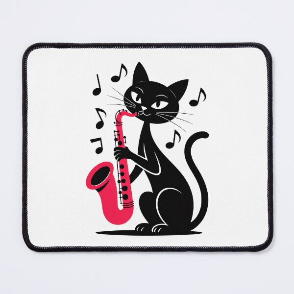 Item preview, Saxophone Cat Classic T-shirt designed and sold by PaulaArtworks.