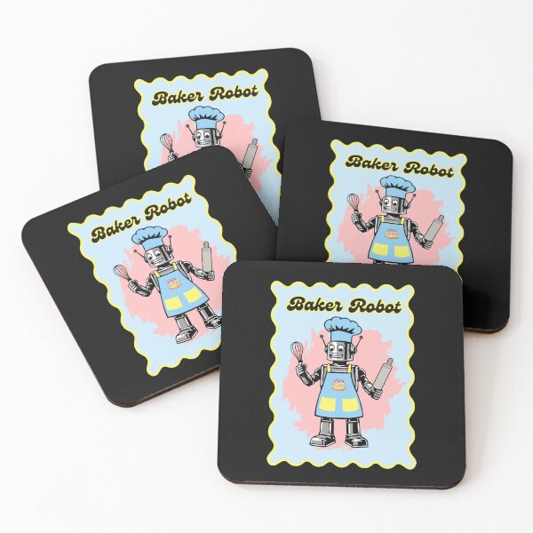 Item preview, Baker Robot Fun Bakery designed and sold by Shedronpanda.
