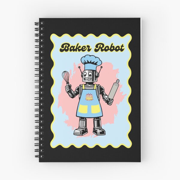 Item preview, Baker Robot Fun Bakery designed and sold by Shedronpanda.