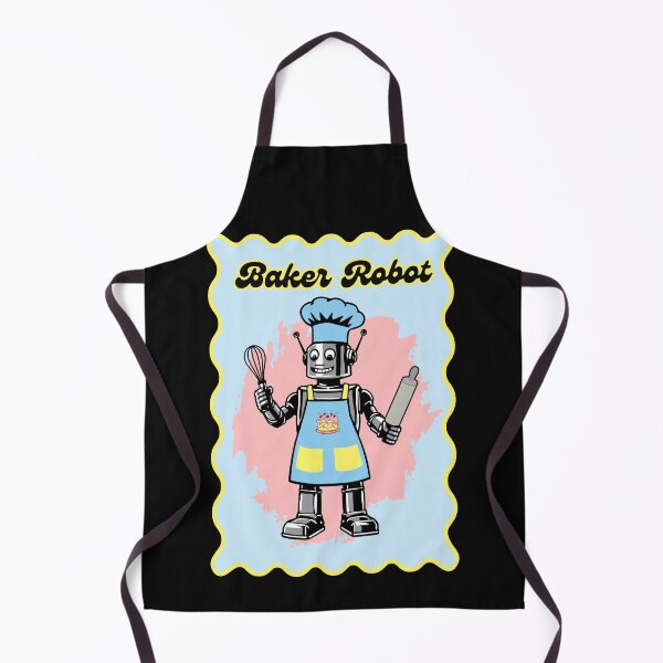 Item preview, Baker Robot Fun Bakery designed and sold by Shedronpanda.