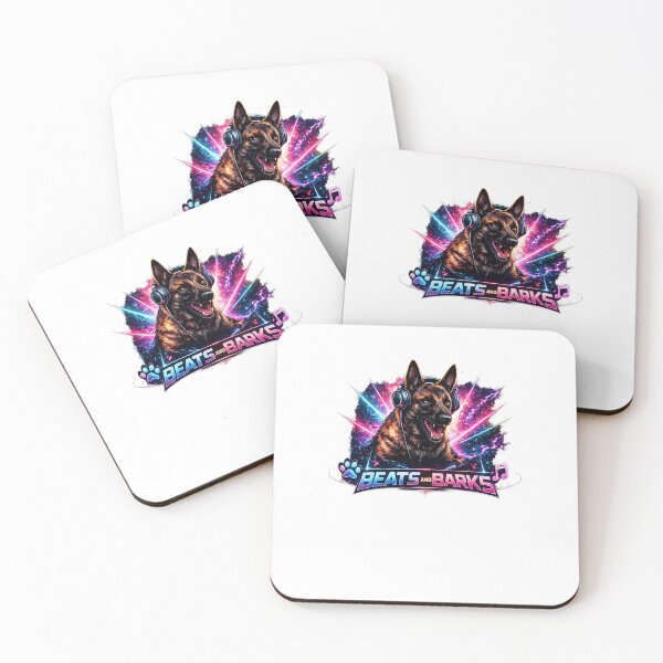 Item preview, Beats & Barks Neon Logo – Malinois DJ Streetwear Edition designed and sold by Beats & Barks.