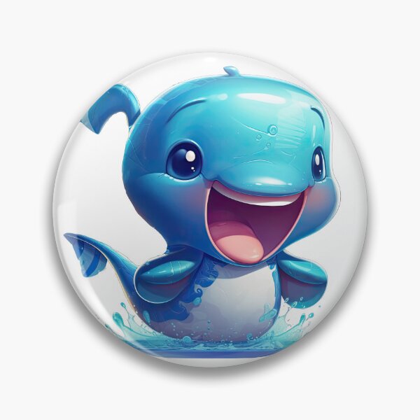 Item preview, Cute Blue Whale Splash designed and sold by Sillytoe.