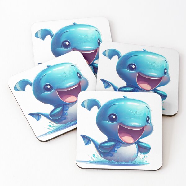 Item preview, Cute Blue Whale Splash designed and sold by Sillytoe.