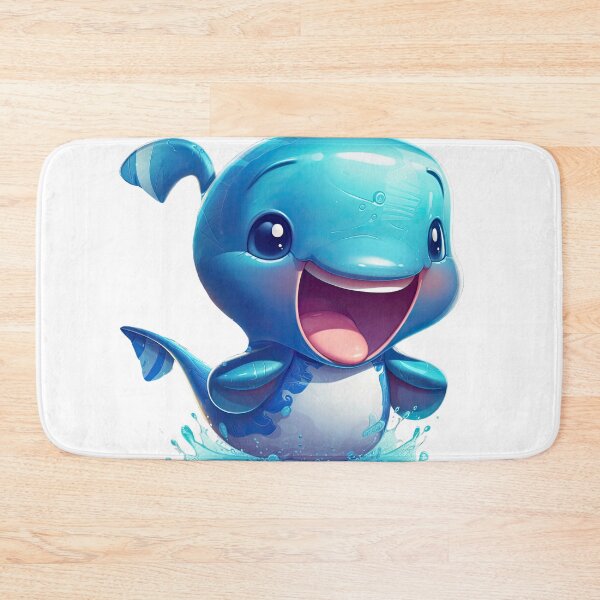 Item preview, Cute Blue Whale Splash designed and sold by Sillytoe.