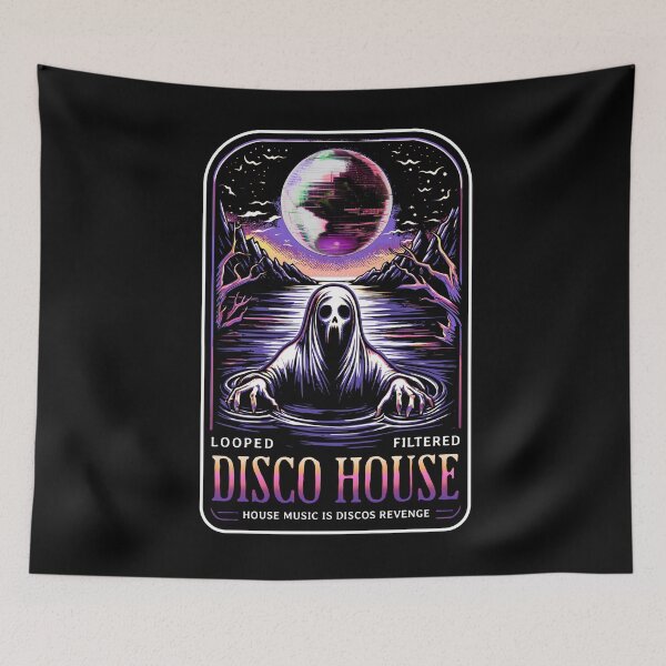 Item preview, DISCO HOUSE  - Disco Ball Ghost (purple)  designed and sold by Discothreadz.
