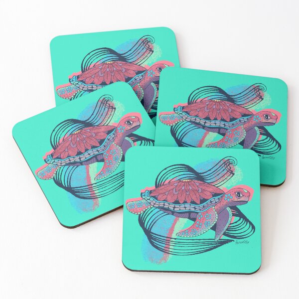 Item preview, Sea Turtle in Pink designed and sold by Free-Spirit-Meg.