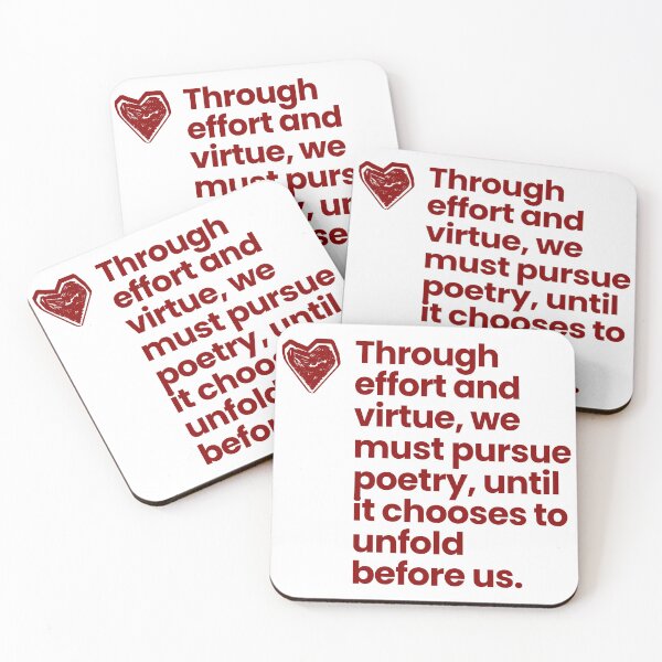 Item preview, Minimal Red Typography - Virtue and Discipline Quote designed and sold by Ignorante.