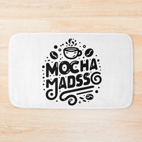 Item preview, Mocha Madness Coffee Quote Bold Typography Art designed and sold by Lulunza.