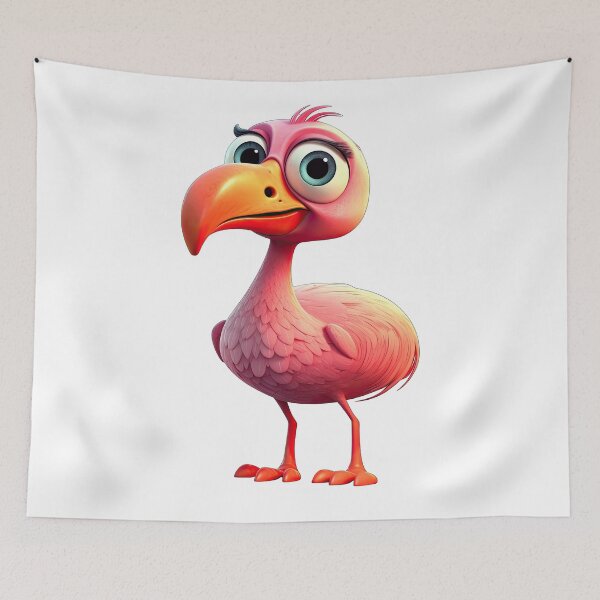 Item preview, Cute Pink Flamingo designed and sold by Sillytoe.