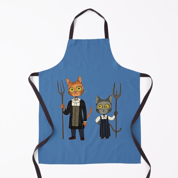Item preview, Cat and Kitty based on Grant Wood's painting 'American Gothic' designed and sold by Natalia-Vlad.