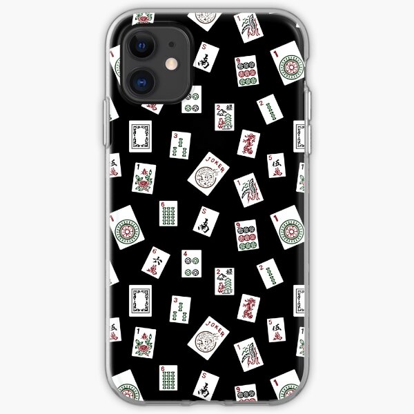 Black Mahjong iPhone Soft Case