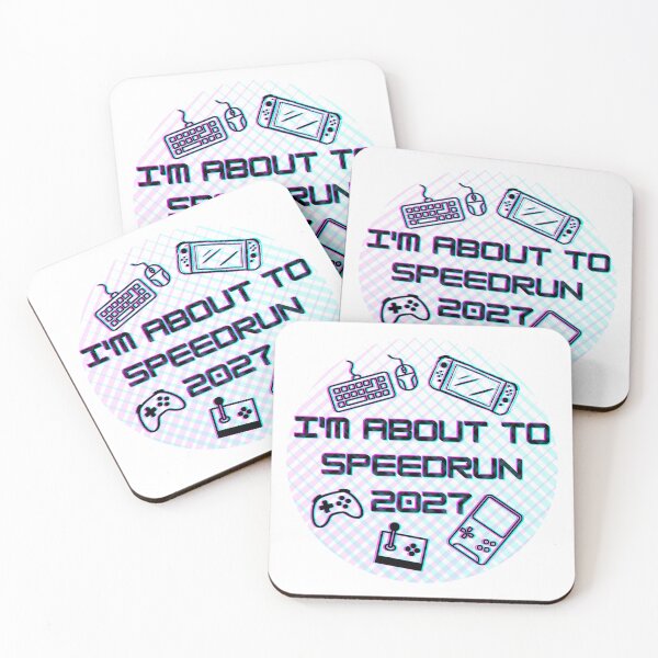 Item preview, I’m About to Speedrun 2027 – Retro Gaming Icons Circle Design designed and sold by PHRASEandSTYLE.