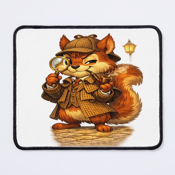Item preview, Squirrelock Holmes designed and sold by SecretSquirrellDesigns.