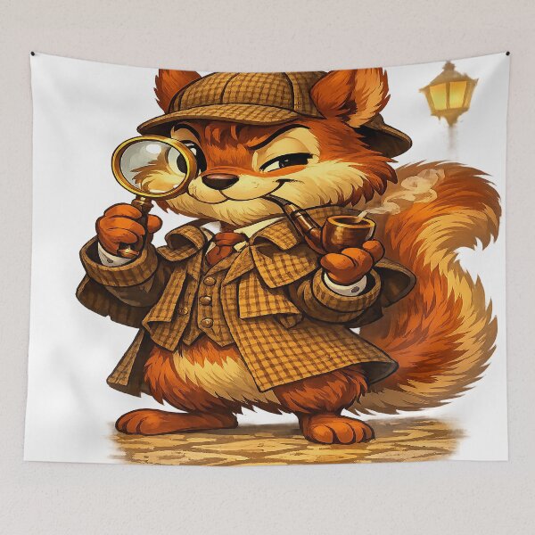 Item preview, Squirrelock Holmes designed and sold by SecretSquirrellDesigns.