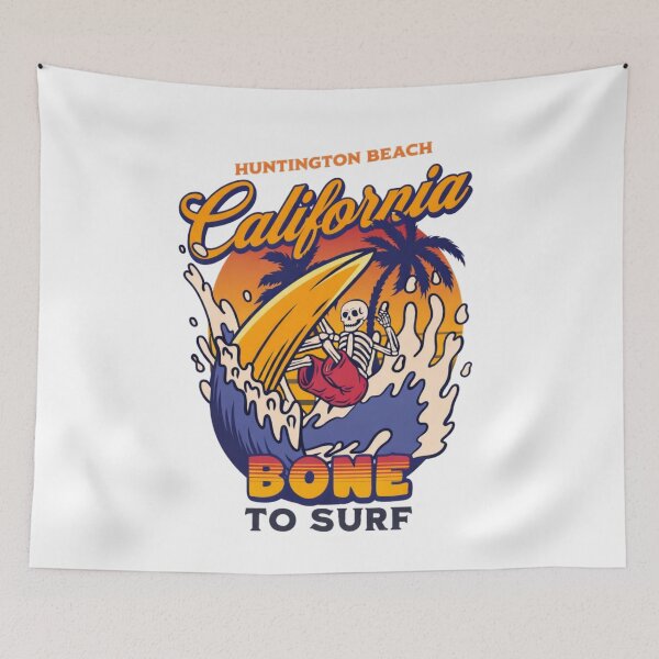 Item preview, California Bone to Surf Retro Beach designed and sold by LuloCreative.