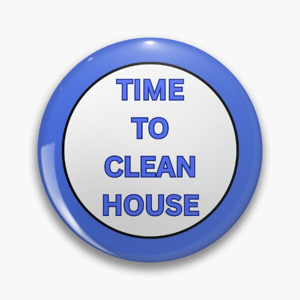 Item preview, TIME TO CLEAN HOUSE - BOLD BLUE TEXT designed and sold by DesignsRobby.