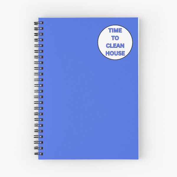 Item preview, TIME TO CLEAN HOUSE - BOLD BLUE TEXT designed and sold by DesignsRobby.