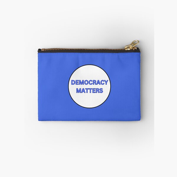 Item preview, DEMOCRACY MATTERS - BOLD BLUE TEXT designed and sold by DesignsRobby.