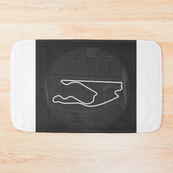 Item preview, Miami Street Circuit Map Poster Minimalist Race Track Art designed and sold by shopcanva.