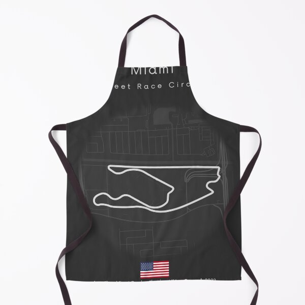 Item preview, Miami Street Circuit Map Poster Minimalist Race Track Art designed and sold by shopcanva.