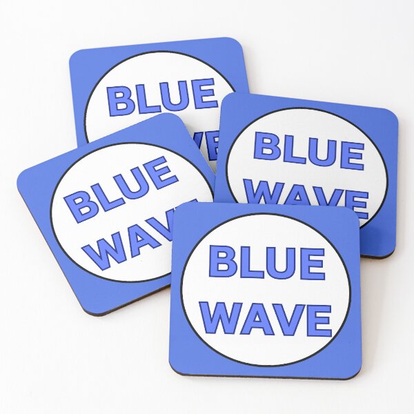 Item preview, BLUE WAVE - BOLD BLUE TEXT designed and sold by DesignsRobby.