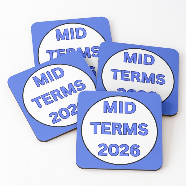 Item preview, MID TERMS 2026 - BOLD BLUE TEXT IN CIRCLE designed and sold by DesignsRobby.