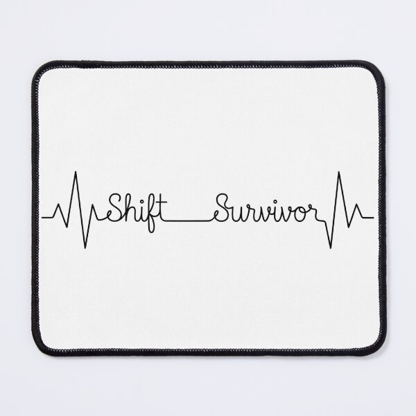 Item preview, Shift Survivor Heartbeat Line designed and sold by NeonTeePrint.