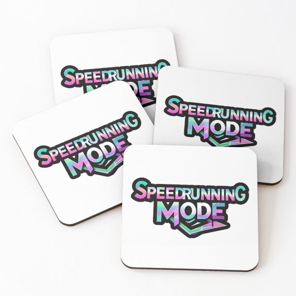 Item preview, Speedrunning Mode – Neon Gradient Text Aesthetic Gaming Design designed and sold by PHRASEandSTYLE.