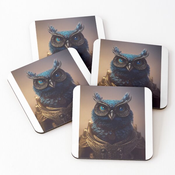Item preview, Noble Owl in Golden Armor - Elegant Fantasy Design designed and sold by Hipatye26.