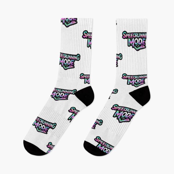 Item preview, Speedrunning Mode – Neon Gradient Text Aesthetic Gaming Design designed and sold by PHRASEandSTYLE.