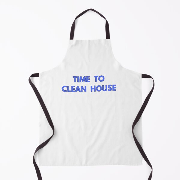 Item preview, TIME TO CLEAN HOUSE ~ BOLD BLUE TEXT designed and sold by DesignsRobby.