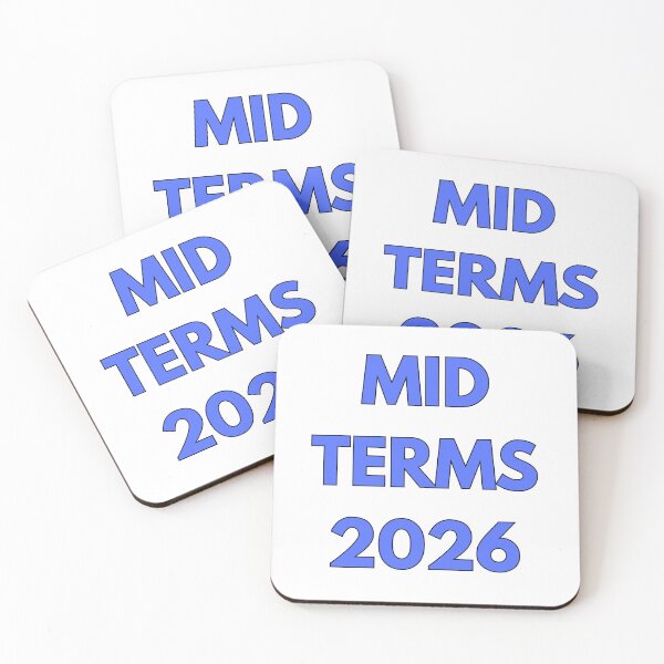 Item preview, MID TERMS 2026 ~ BOLD BLUE TEXT designed and sold by DesignsRobby.
