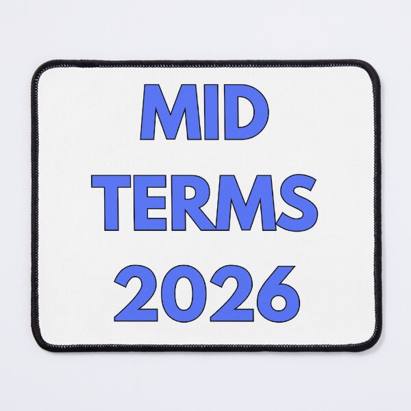 Item preview, MID TERMS 2026 ~ BOLD BLUE TEXT designed and sold by DesignsRobby.