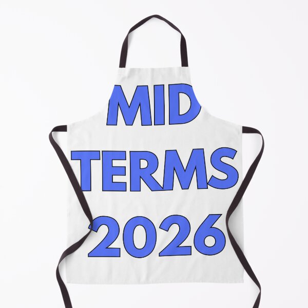 Item preview, MID TERMS 2026 ~ BOLD BLUE TEXT designed and sold by DesignsRobby.