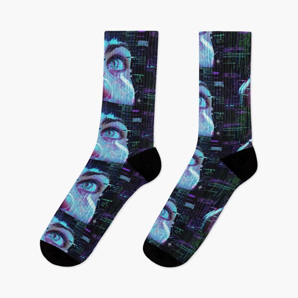 Item preview, Hacker Vision - Retro Futuristic Glitch Portrait designed and sold by VictorPrimo.