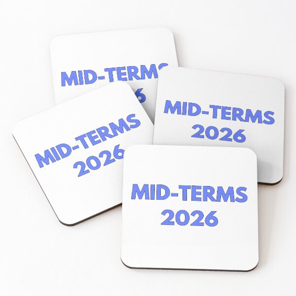 Item preview, MID TERMS 2026 ~ BOLD BLUE TEXT designed and sold by DesignsRobby.