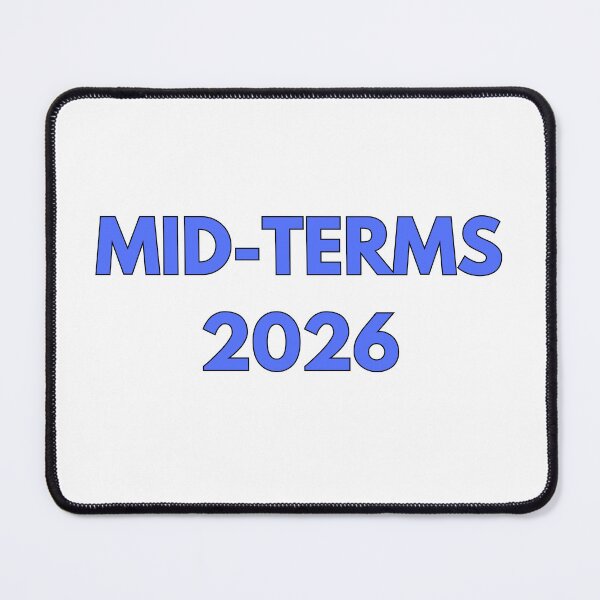 Item preview, MID TERMS 2026 ~ BOLD BLUE TEXT designed and sold by DesignsRobby.