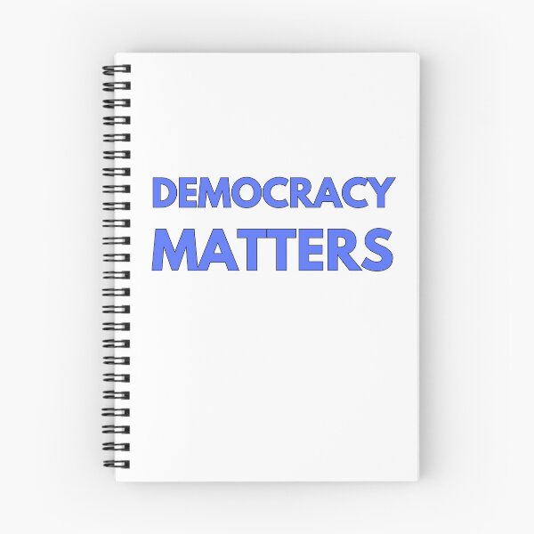 Item preview, DEMOCRACY MATTERS ~ BOLD BLUE TEXT designed and sold by DesignsRobby.