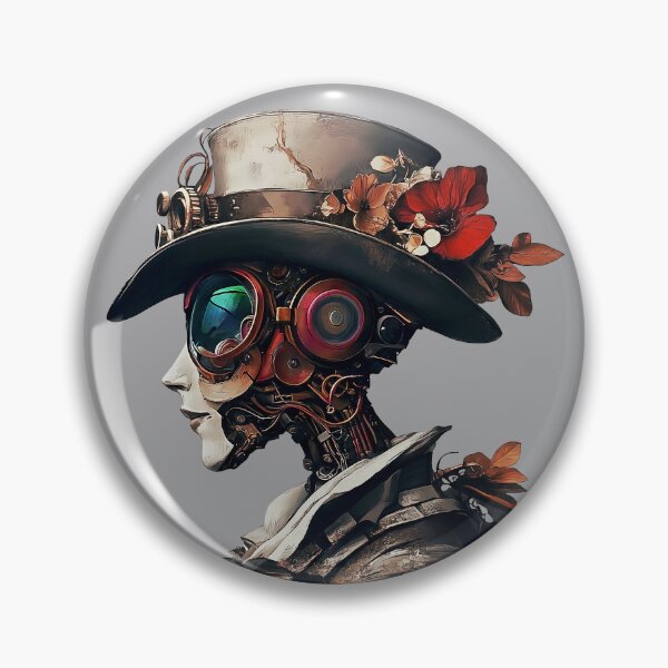 Item preview, Gothic Steampunk Automaton – Floral Android Lady designed and sold by The Visual Syllabus.