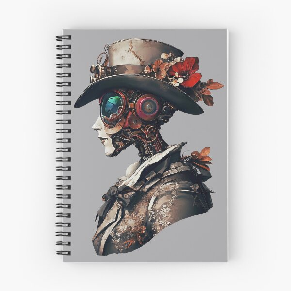 Item preview, Gothic Steampunk Automaton – Floral Android Lady designed and sold by The Visual Syllabus.