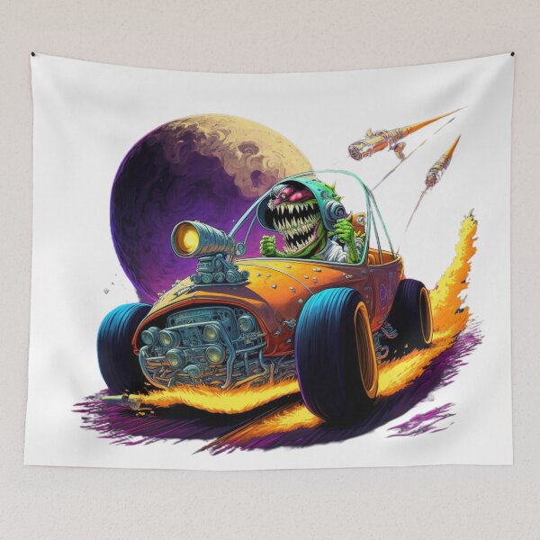 Item preview, Cosmic Hot Rod Racer designed and sold by Sillytoe.