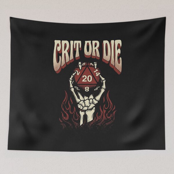 Item preview, Crit Or Die - Skeleton Hand RPG designed and sold by AdyKurniawan.