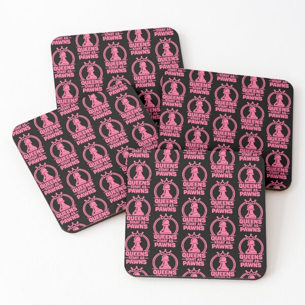 Item preview, Queens Start As Pawns Chess Motivation Design designed and sold by TeeTimeTreasure.