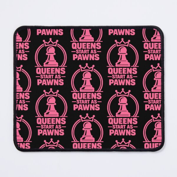 Item preview, Queens Start As Pawns Chess Motivation Design designed and sold by TeeTimeTreasure.