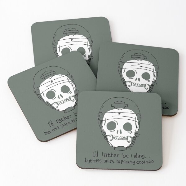 Item preview, Funny Biker Skull Rather Be Riding Motorcycle Rider Art designed and sold by RNASstuff.