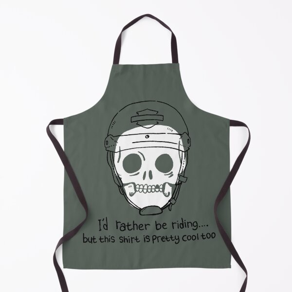 Item preview, Funny Biker Skull Rather Be Riding Motorcycle Rider Art designed and sold by RNASstuff.