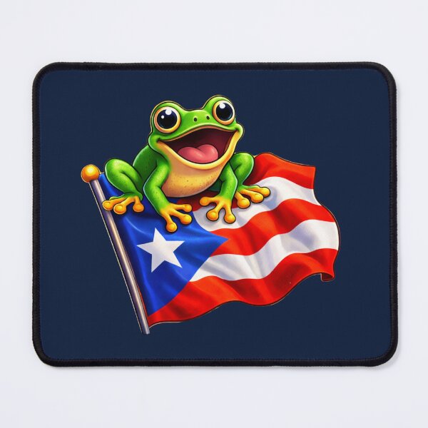 Item preview, Coquí Frog - Puerto Rico Flag designed and sold by Myra365Art.