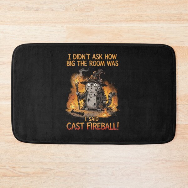 Item preview, I Said I Cast Fireball - Chaotic Cat Wizard designed and sold by AdyKurniawan.