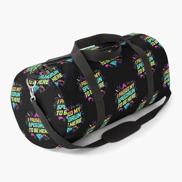 Item preview, I Paused My Speedrun To Be Here – Neon Gamer Quote Design designed and sold by PHRASEandSTYLE.