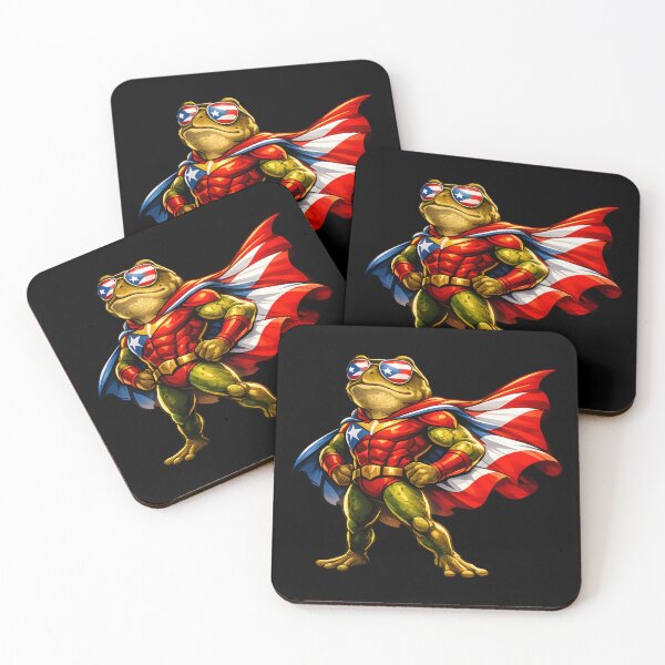 Item preview, Puerto Rican Superhero Coqui Frog designed and sold by JerdbordinShop.
